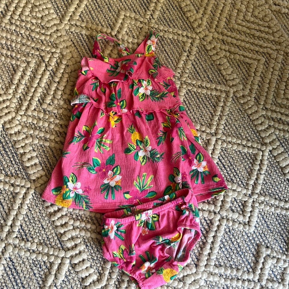Carters | Floral dress with bloomers | 18m